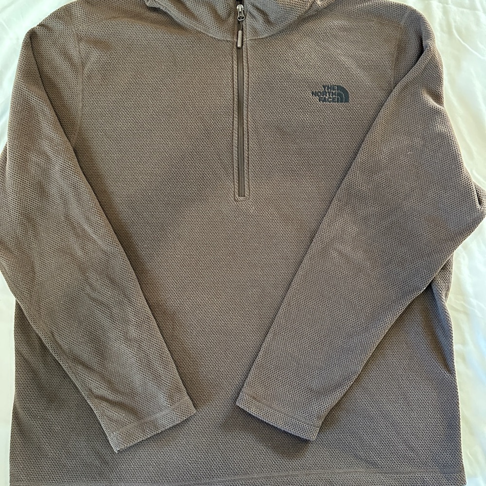 The North Face Men's Taupe Zip-Up Sweater